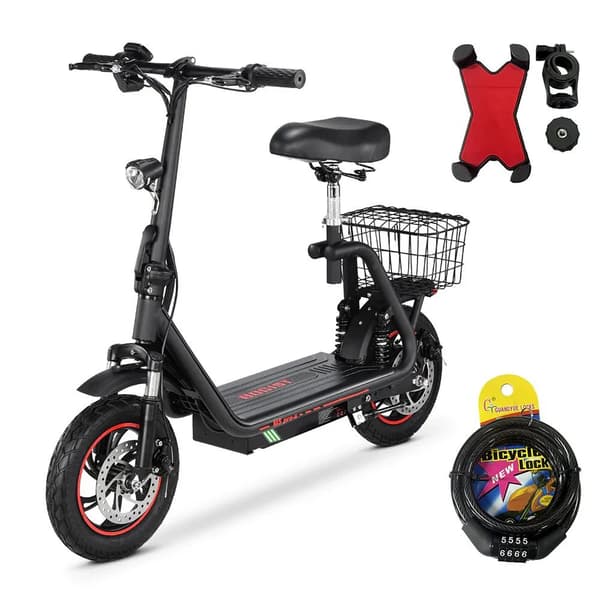 Elscooter BOGIST M5 PRO-S, Fotbädd, Motor 500W, Med Sadel För Vuxen