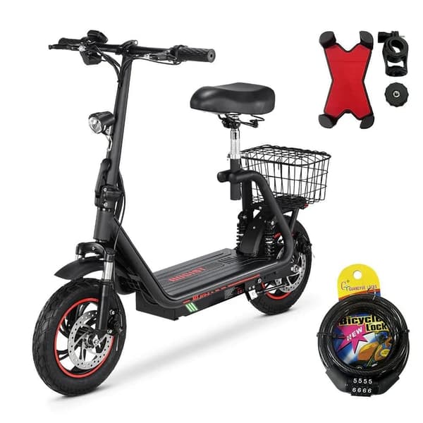Elscooter BOGIST M5 PRO-S, Fotbädd, Motor 500W, Med Sadel För Vuxen