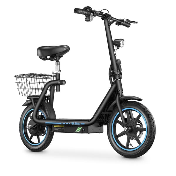 El-scooter med sæde BOGIST M5 Elite, 14" dæk, motor 48V 500W