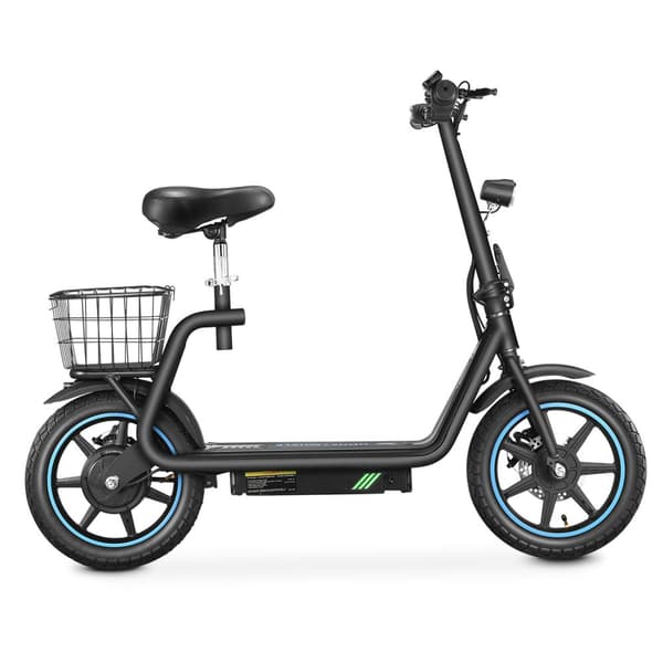 El-scooter med sæde BOGIST M5 Elite, 14" dæk, motor 48V 500W