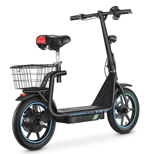 El-scooter med sæde BOGIST M5 Elite, 14" dæk, motor 48V 500W