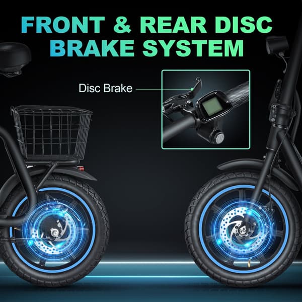 El-scooter med sæde BOGIST M5 Elite, 14" dæk, motor 48V 500W