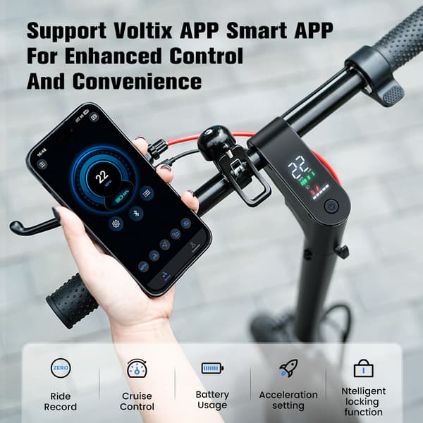 Sammenklappelig El-Scooter iScooter W6, Motor 36V 500W, 10 Tommer