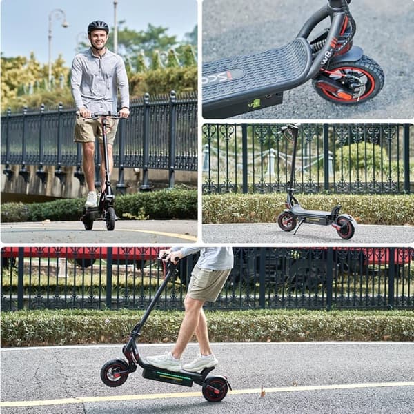 Hopfällbar elsparkcykel iScooter W8 - Motor 48V 500W - 9,3-tums däck - Appkontroll
