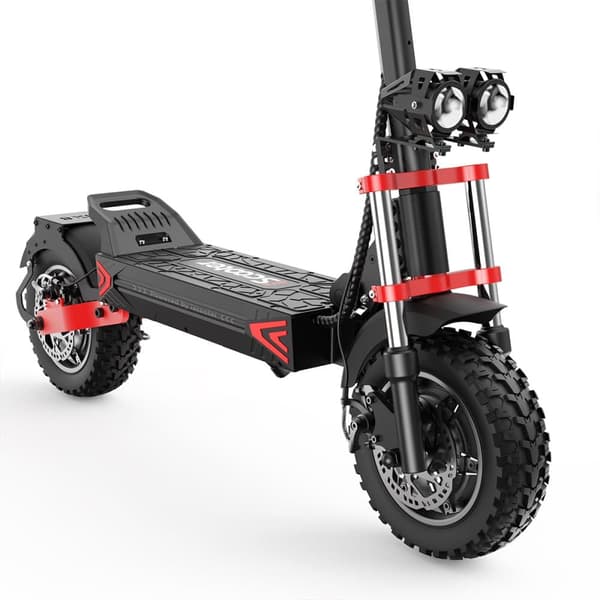 Sammenklappelig El-Scooter iScooter iX8 - 2*1200W Dobbeltmotor - 48V 20AH Batteri - 12” Dæk