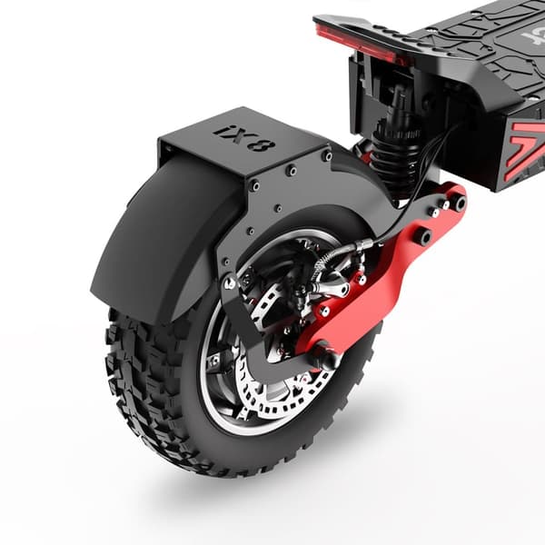 Sammenklappelig El-Scooter iScooter iX8 - 2*1200W Dobbeltmotor - 48V 20AH Batteri - 12” Dæk