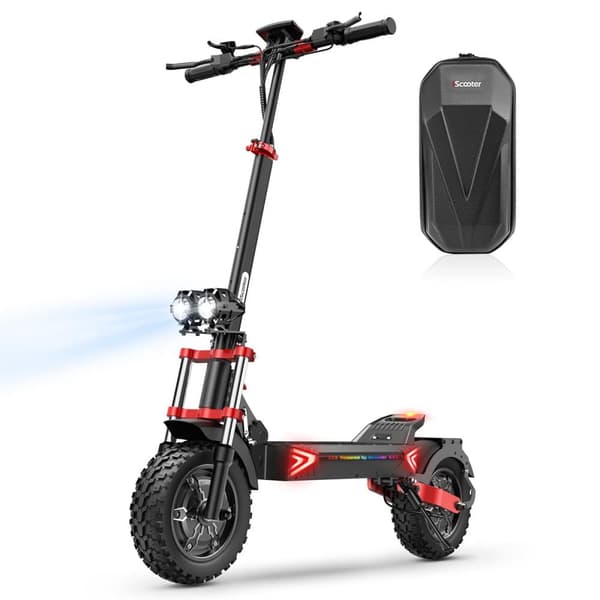 Sammenklappelig El-Scooter iScooter iX8 - 2*1200W Dobbeltmotor - 48V 20AH Batteri - 12” Dæk