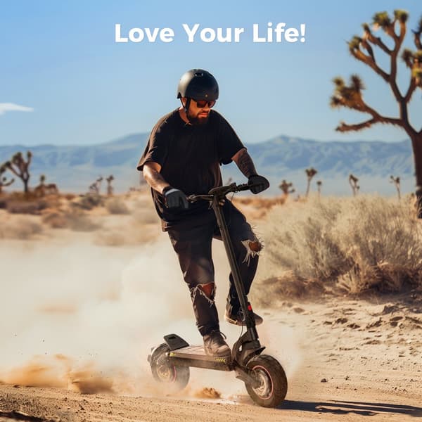 Elscooter iScooter iX7 Pro, Terräng, 2x1000W dubbla motorer, 48V 17.5Ah batteri