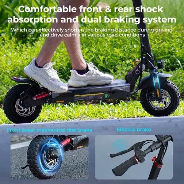 Smart Elscooter iScooter iX3 - Motor 48V 800W - Med APP - Topphastighet 40km/h