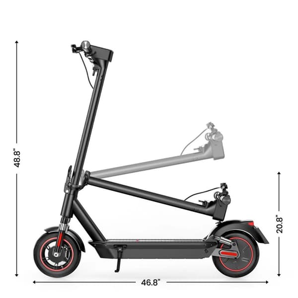 Hopfällbar elsparkcykel iScooter i10 Max, Motor 48V 750W, Batteri 18Ah, Blinkers