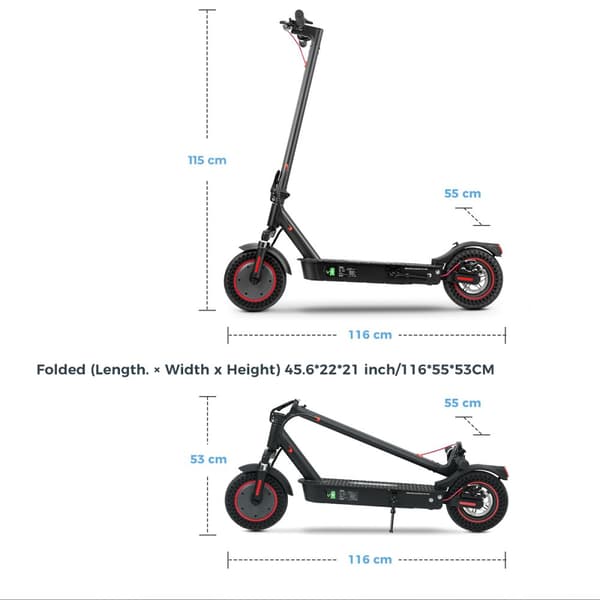 Sähköpotkulauta iScooter i9 Max - 10" - Moottori 36V 500W - 25 km/h - Sovellus