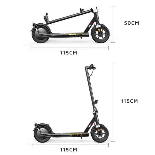 Elscooter iScooter i9S, Motor 500W 36V, Batteri 10Ah, 30km Räckvidd
