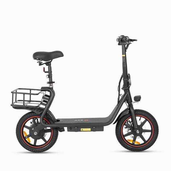 Sammenklappelig el-løbehjul DYU C4, 14 tommer, motor 36V 250W 36V, med kurv