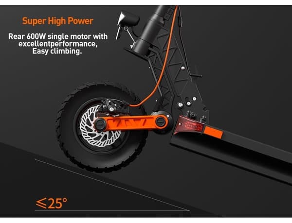 JOYOR S5-Z 600W motor, 48V 13Ah batteri, 10-tums däck, maxhastighet 25 km/h, maximal räckvidd 55 km