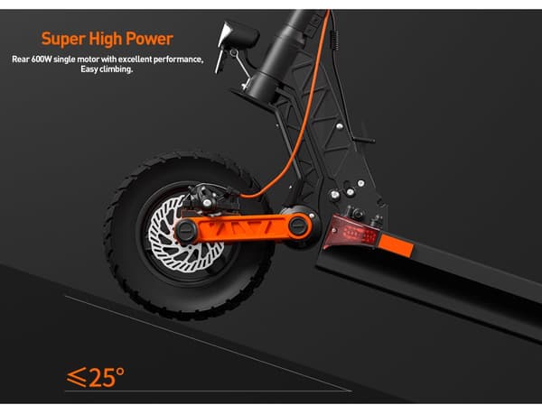 JOYOR S8 48V 26Ah batteri, 600W motor, 10-tums däck, maxhastighet 25 km/h, max räckvidd 90 km