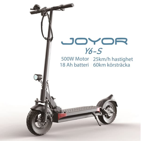 JOYOR Y6-S 48V 18Ah batteri, 500W motor, 10-tums däck, maxhastighet 25 km/h, räckvidd 60 km