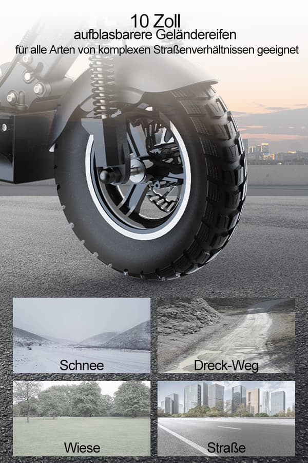 JOYOR Y8-S 48V 26Ah batteri, 500W motor, 10-tums däck, maxhastighet 20 km/h, räckvidd 100 km