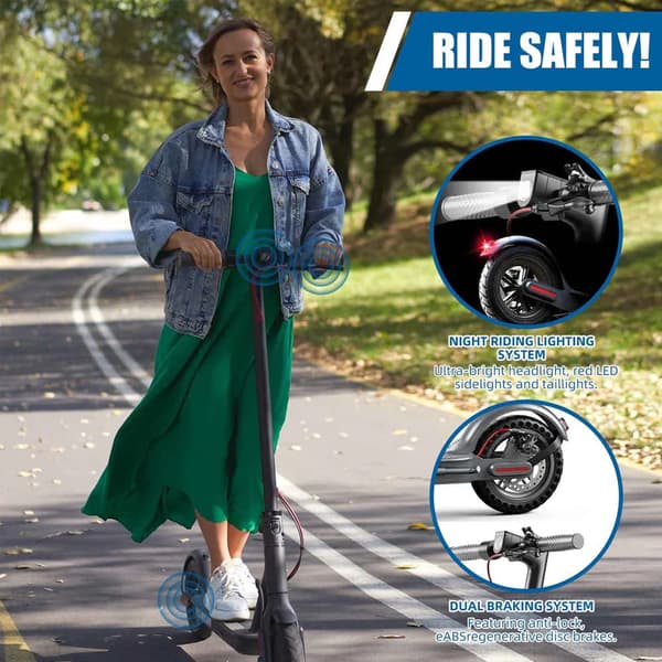 Lamtier T4 PRO 8,5 tuuman kokoontaitettava sähköpotkulauta, 350 W moottori, 25 km/h, 10,4 Ah akku, 30 km toimintasäde, Bluetooth-sovellustuki