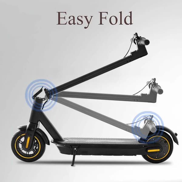 Lamtier T4 Max 10'' hopfällbar elsparkcykel, 500W motor, maxhastighet: 33 km/h, 15AH batteri, 40-50 km räckvidd, inre bikakeformade däck