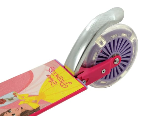 Disney Princess Fällbart sparkcykel med Ljusande Hjul