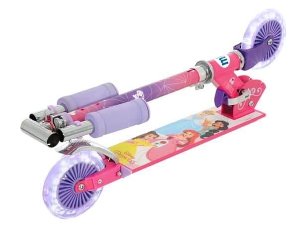 Disney Princess Fällbart sparkcykel med Ljusande Hjul