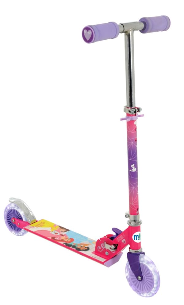 Disney Princess Fällbart sparkcykel med Ljusande Hjul