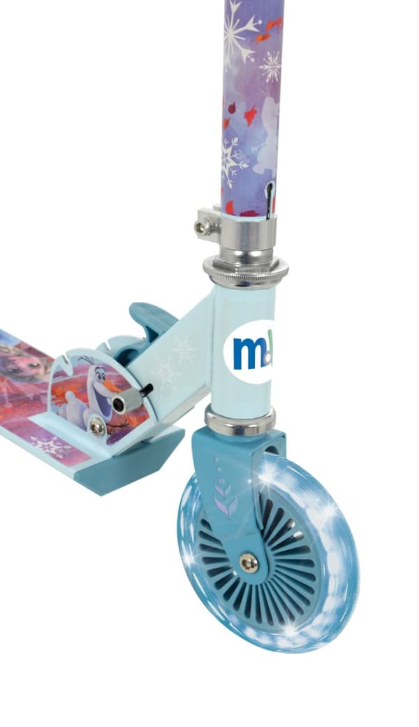 Disney Frost 2 Fällbart sparkcykel med Ljusande Hjul