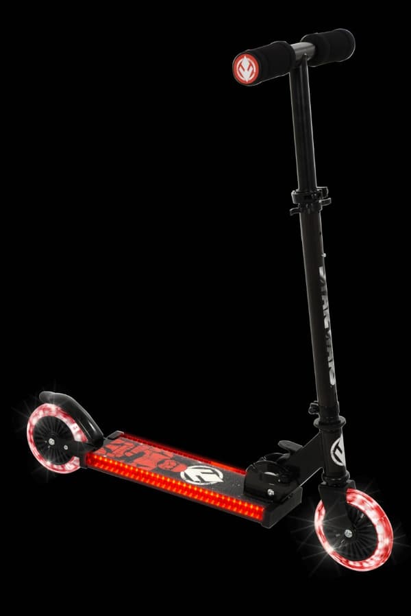 Star Wars Dark Side Fällbart sparkcykel med Ljusande Hjul