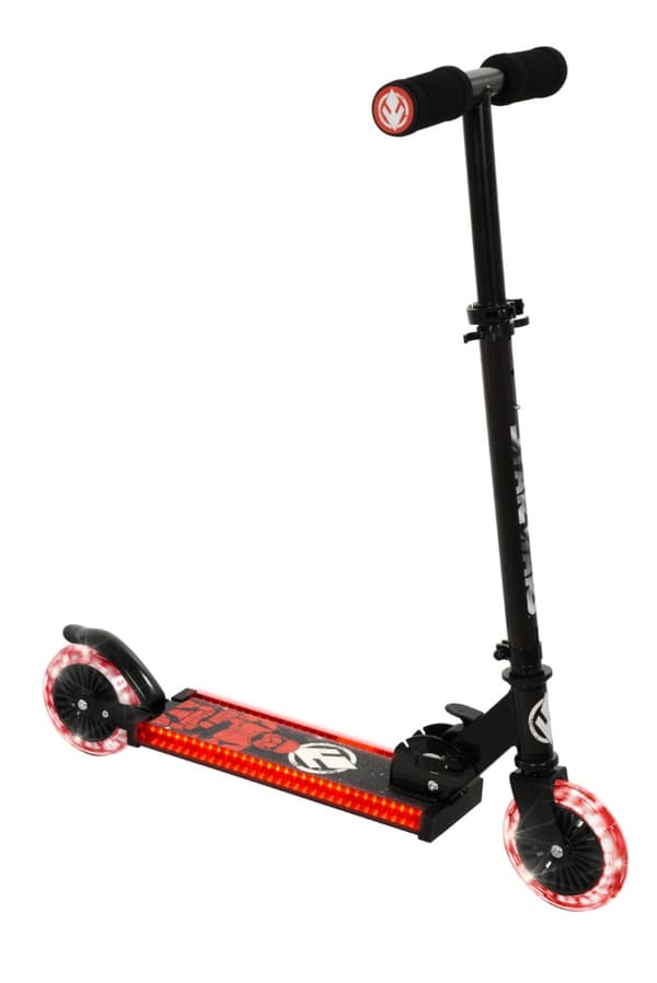 Star Wars Dark Side Fällbart sparkcykel med Ljusande Hjul