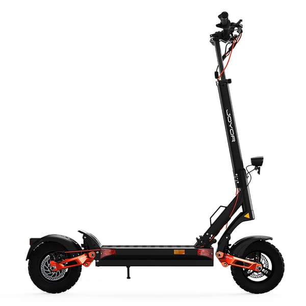 JOYOR T6 10'' hopfällbar elsparkcykel, 600W motor, upp till 48 km/h, 18Ah batteri, maximal räckvidd 40-70 km, stötdämpare fram och bak