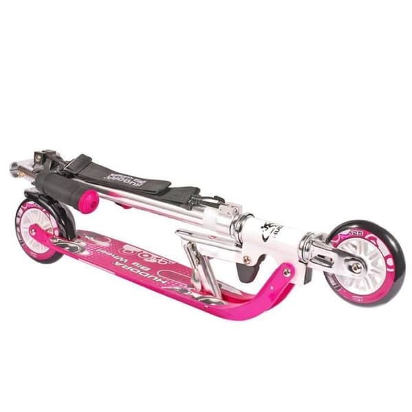 Trottinette - HUDORA - Stora hjul 125 - Aluminium - Rosa - Friktionsbroms