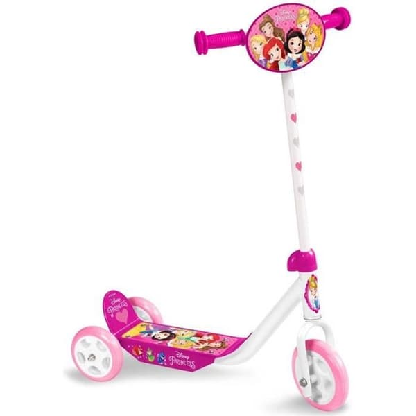 3-hjulig skoter - STAMP - DISNEY PRINCESSES - Justerbar i höjdled - Anti-halk däck
