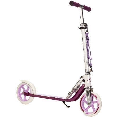 Skoter - HUDORA - Big Wheels RX-PRO 205 - Granat och vit - Bakre friktionsbroms Rosa