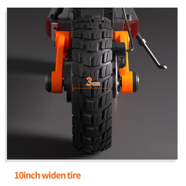 JOYOR S10-S-Z Elscooter för vuxna 1000W*2 Motor 60V18AH Batteri Hopfällbar Elscooter 10" Terrängluftdäck Elscooter för mountainbike