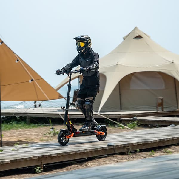 JOYOR T6 Elscooter För Vuxna 600W Motor 48V18AH Batteri Hopfällbar Elscooter 10 Tums Terrängdäck Stadsscooter