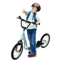 Miniatyrbillede 1 af 9: Børnescooter, Kinderroller Scooter, 139x58x90-96 cm, Lyseblå