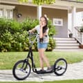 Miniatyrbild 3 av 9: Sparkcykel, 143x58x92-100 cm, Svart