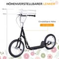 Miniatyrbild 5 av 9: Sparkcykel, 143x58x92-100 cm, Svart