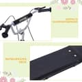 Miniatyrbild 7 av 9: Sparkcykel, 143x58x92-100 cm, Svart