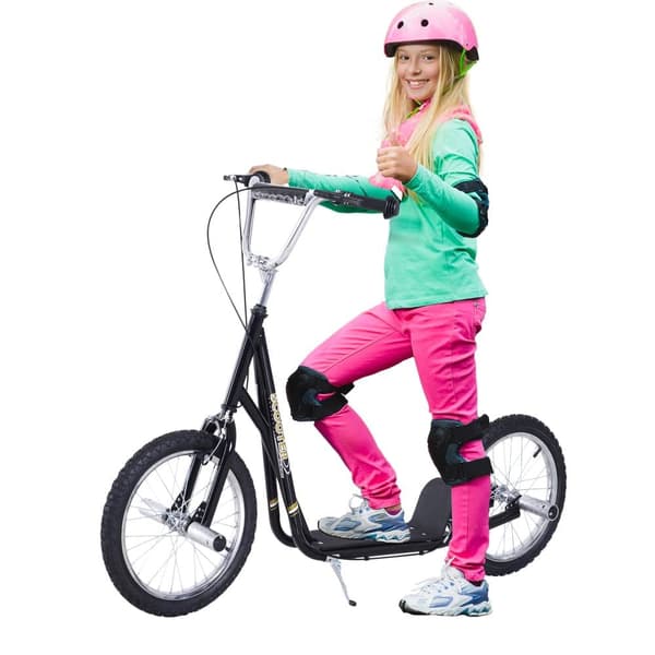 Sparkcykel, 143x58x92-100 cm, Svart
