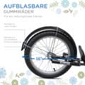 Miniatyrbillede 7 af 9: Scooter, Børnescooter, 139x58x90-96 cm, Blå+Sort