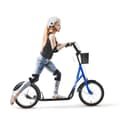 Miniatyrbillede 1 af 9: Scooter, Børnescooter, 139x58x90-96 cm, Blå+Sort