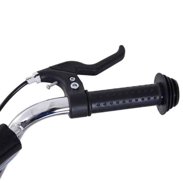 Scooter, Børnescooter 16 tommer, 135x58x92-100 cm, Sort