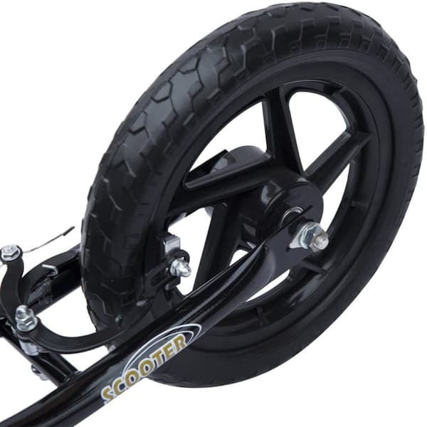 Sparkcykel, Kinderroller, 120x52x80-88 cm, Svart