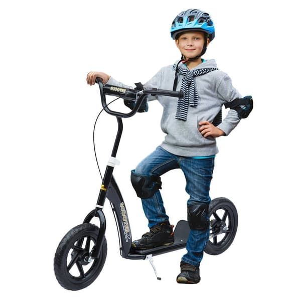 Sparkcykel, Kinderroller, 120x52x80-88 cm, Svart