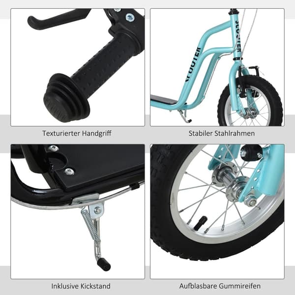 Scooter, 120x58x75-80 cm, Blå