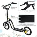 Miniatyrbild 5 av 9: Sparkcykel, Barnsparkcykel, 120x58x85-95 cm, Svart