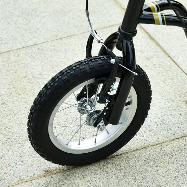 Sparkcykel, Barnsparkcykel, 120x58x85-95 cm, Svart
