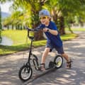 Miniatyrbild 2 av 9: Sparkcykel, Barnsparkcykel, 120x58x85-95 cm, Svart