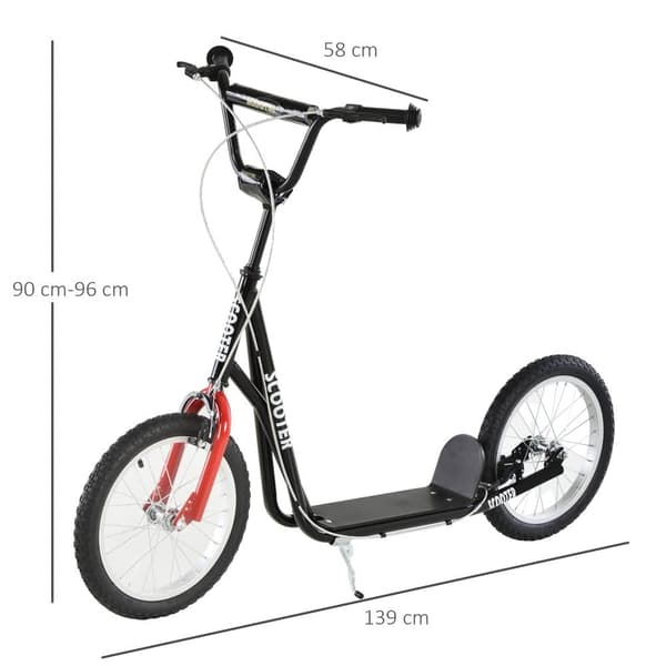 Scooter, 139x58x90-96 cm, Blå